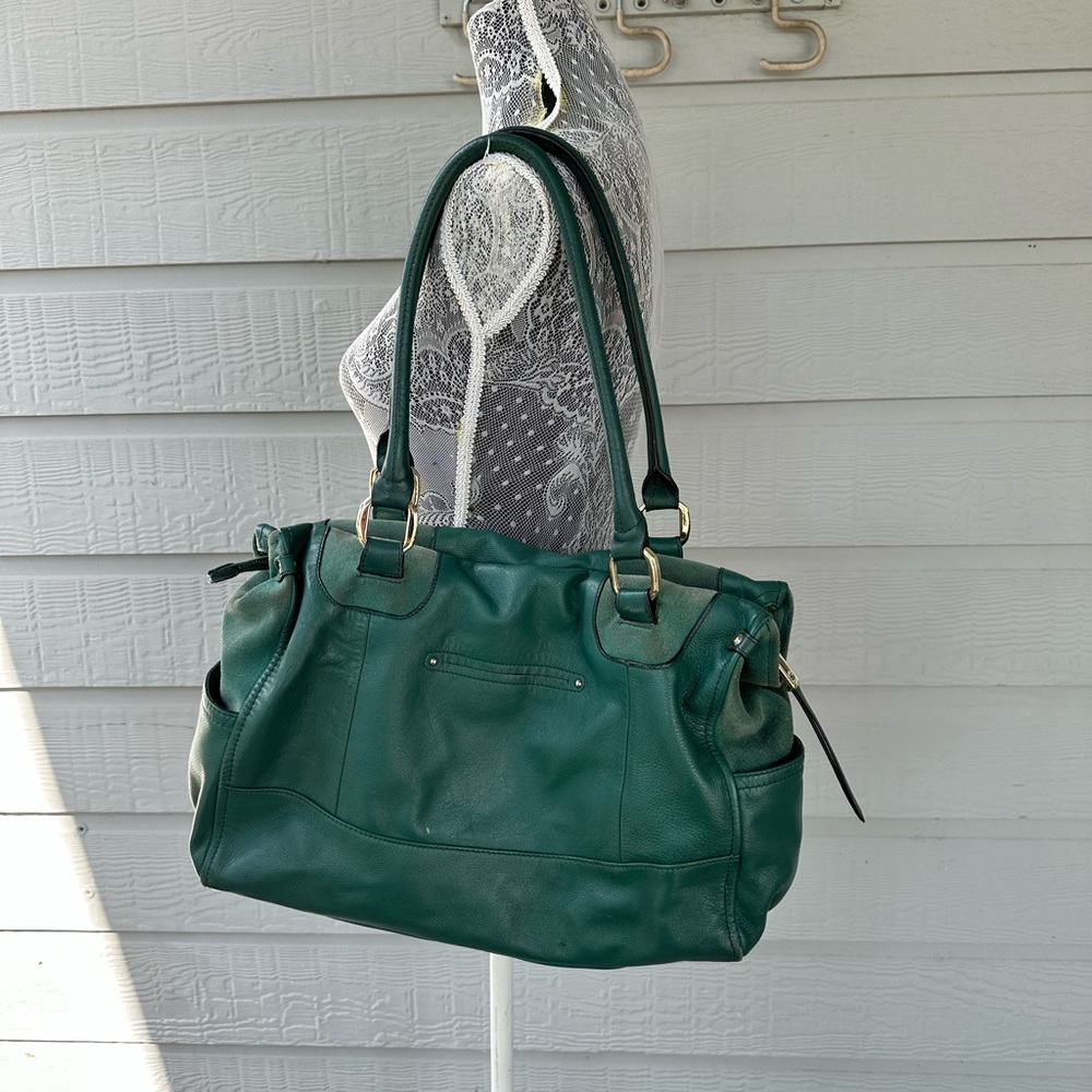 B. Makowsky Leather Shoulder Bag